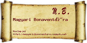Magyari Bonaventúra névjegykártya